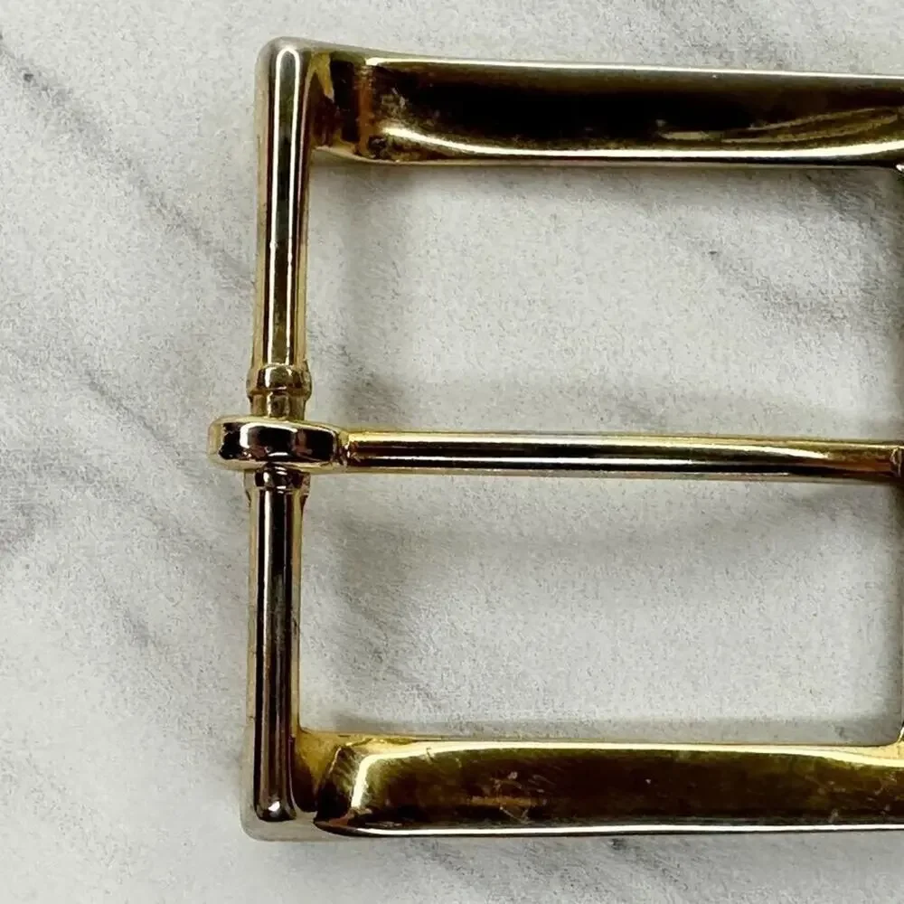 Gold Tone Simple Basic Belt Buckle